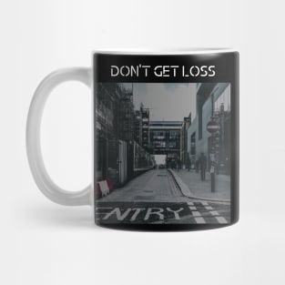 don't get loss black streetwear, urban design Mug